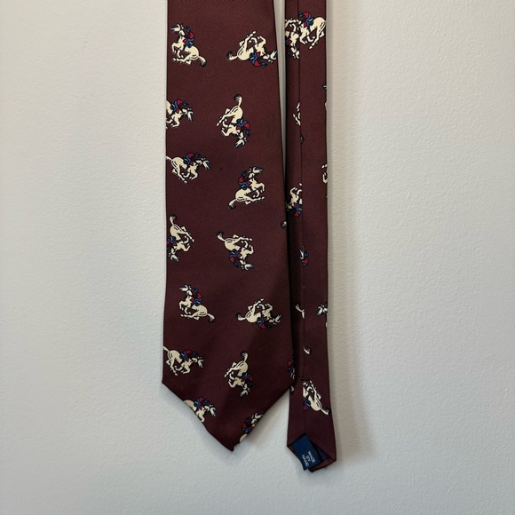 Polo Ralph Lauren Other - Vintage Polo Ralph Lauren Jockey and Horse Brown Tie 100% Silk